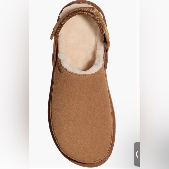UGG Women Tan Suede Loafers with Strap - Picture 2 of 3